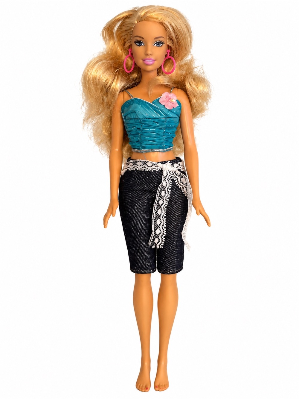 Barbie Doll with Teal Top and Capri Pants